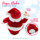 4E's Novelty Animated Santa Claus Plush, Makes Gas Sound, Talking Christmas Bear Plush Toys for Kids 8" Funny Christmas Stuffed Animals Gag Gifts