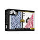 Copag 1546 Design 100% Plastic Playing Cards, Poker Size (Standard) Red/Blue (Regular Index, 6 Sets)