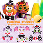 JOYIN 18 Packs Halloween Craft Foam Stickers, Arts Activities Party Supplies, Kids Party Favors, Pumpkin Decorating Kit, Jack O Lantern Face Sticker