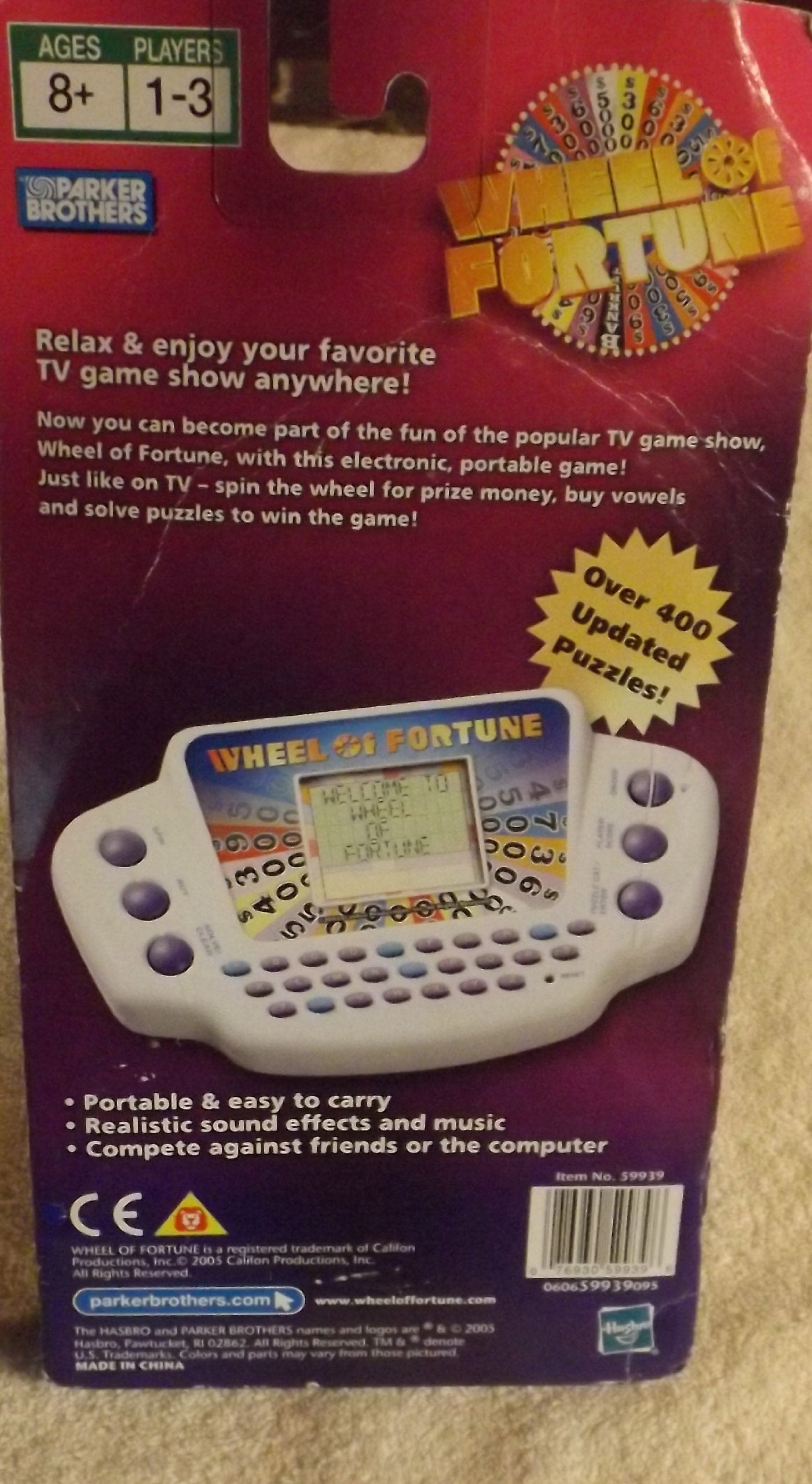 Wheel of Fortune Handheld Electronic Game