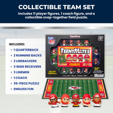 TeenyMates NFL Football Action Figures Gift Set, New York Giants