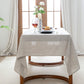 EVERLY 100% Pure Linen Rectangle Tablecloths 108Lx60WInch for Dining,Buffet Parties,Picnic,Events,Weddings and Restaurants,Decorative