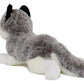 Ice King Bear Lifelike Siberian Husky Stuffed Animal - Plush Toy - 13 Inches Length (Lying)