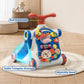 HYES 5 in 1 Baby Push Walker for Baby Boy, Activity Center Learning to Walk, Sit to Stand, Early Learning Push Toys for Infant 12 Months, Walking Toys