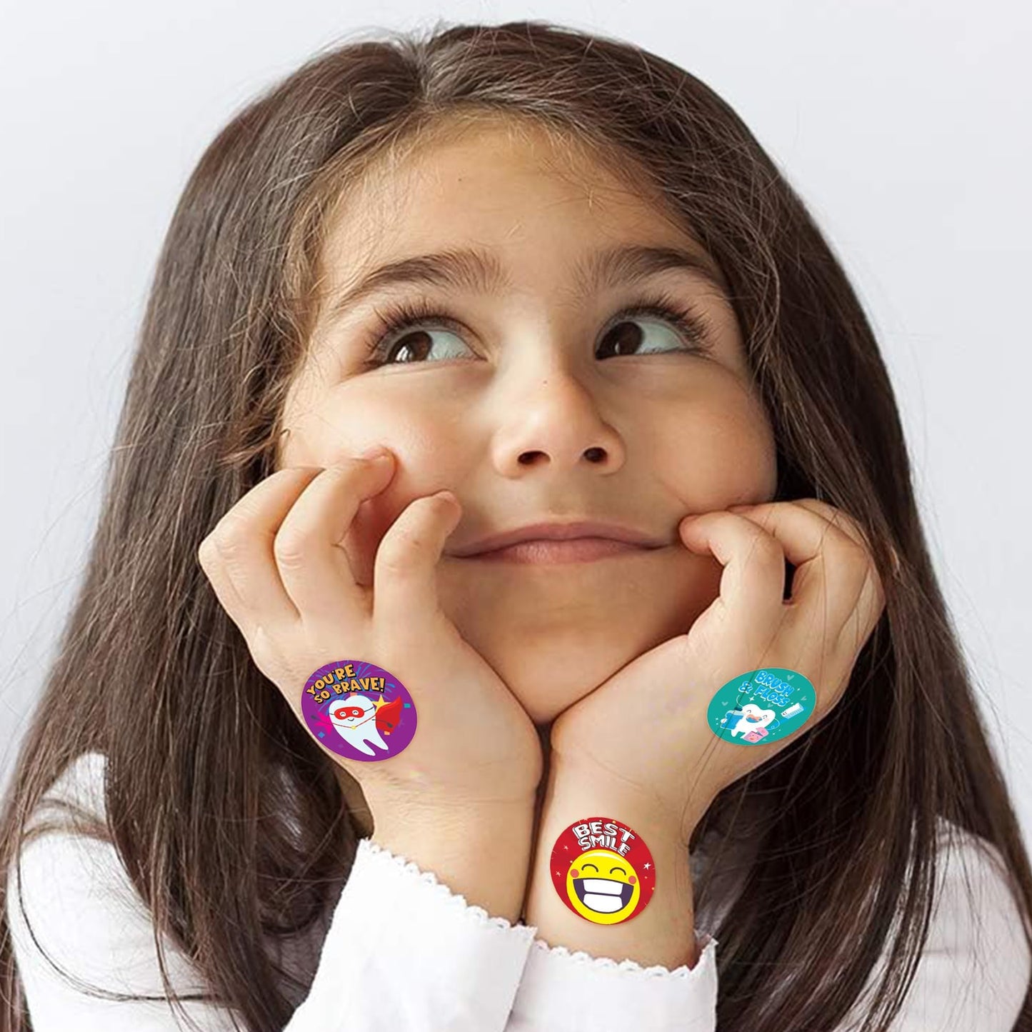 ArtCreativity Dental Sticker Rolls Assortment - Set Includes 500 Dental Themed Stickers - Dental Reward, Goodie Bag Fillers, Party Favors - Fun Craft