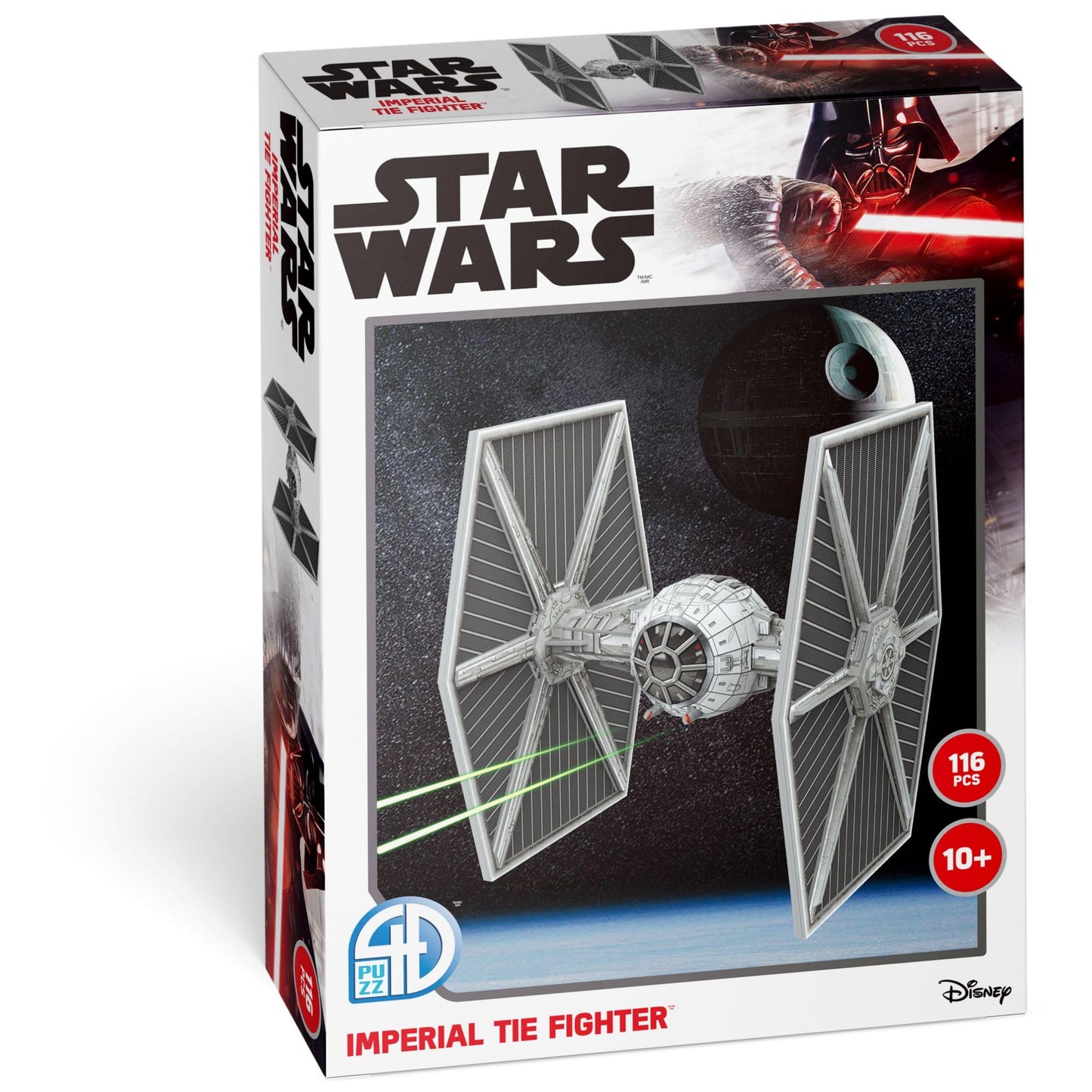 4D Puzzle - Star Wars: Tie Fighter/LN - 129 Paper Model Kit for Teens and Adults - Ages 14+