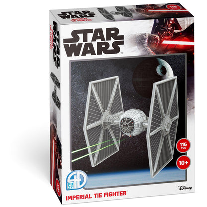 4D Puzzle - Star Wars: Tie Fighter/LN - 129 Paper Model Kit for Teens and Adults - Ages 14+