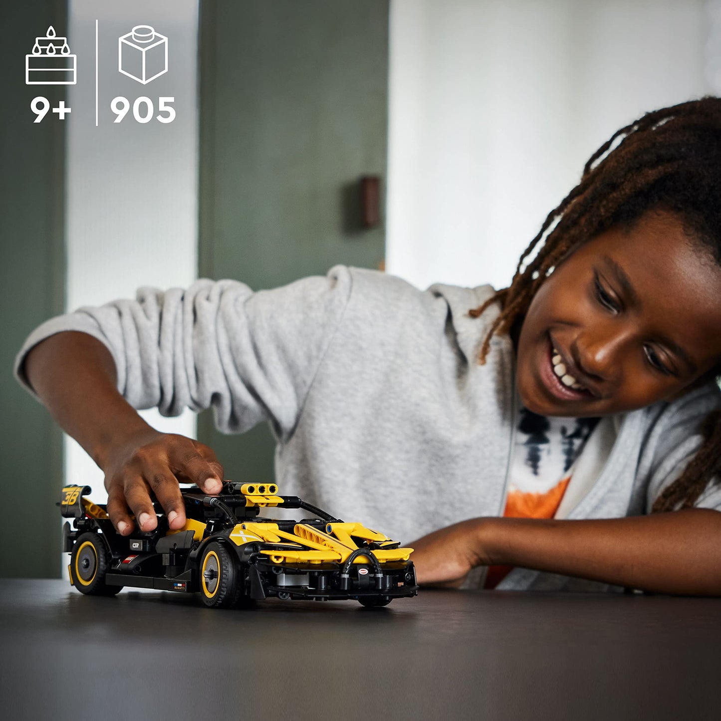 LEGO Technic Bugatti Bolide Racing Car Building Set - Model and Race Engineering Toy for Back to School, Collectible Sports Car Construction Kit