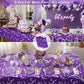 Viffeyadan 3 Pcs Demon Theme Party Tablecloth Decorations, Demon Energy Pattern, 9FT Sparkling Laser Tablecover, Korean Idol Movie Party Supplies