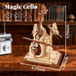 3D Wooden Puzzles for Adults, Wooden Music Box Kits-Cello Wood Model Kits for Adults to Build, Gift for Men Women Hobby for Adults (Music Cello)