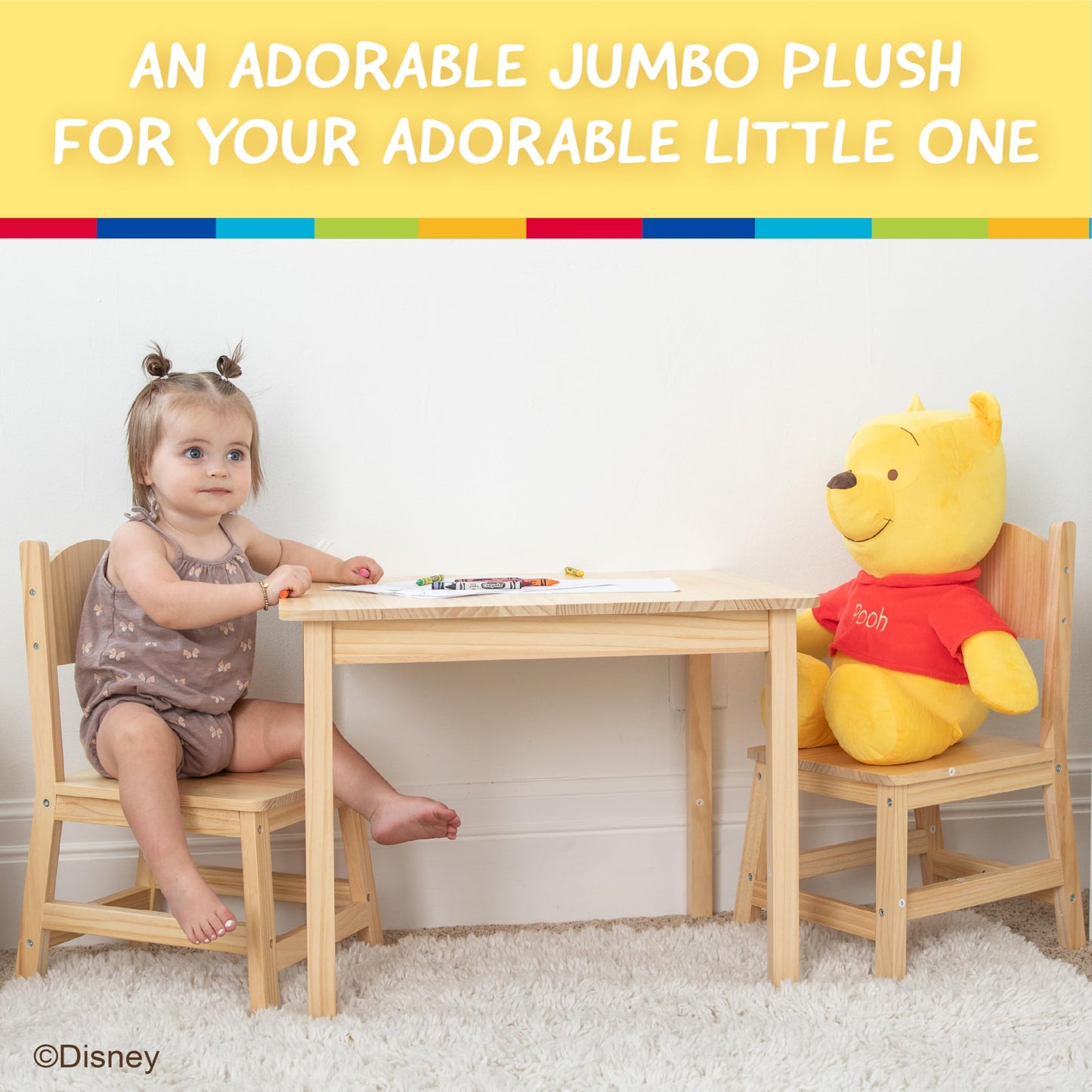 Disney Baby Winnie the Pooh Stuffed Animal Plush Toy, 25 Inches