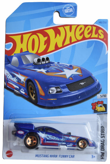 Hot Wheels Mustang NHRA Funny Car, HW Drag Strip 5/10 [Blue] 140/250