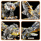 CSNRHG Mechanical Eagle Building Block Set 3D Poseable Model with Articulated Wings & Talons with Motor STEM Toy for Kids & Adults Ideal Gift