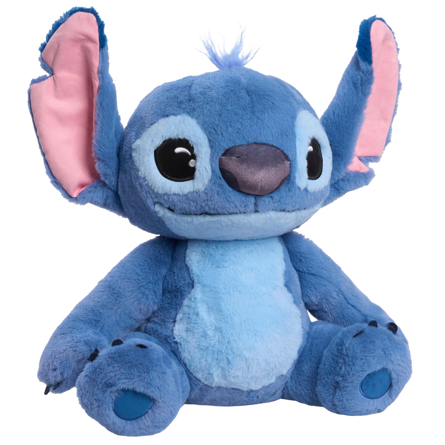 Disney Stitch Live-Action 13-inch Large Plush Stuffed Animal, Soft Toy for Kids, Blue, Alien, Toy for Fans, Girls, Boys, Kids, Ages 2 and Up by Just