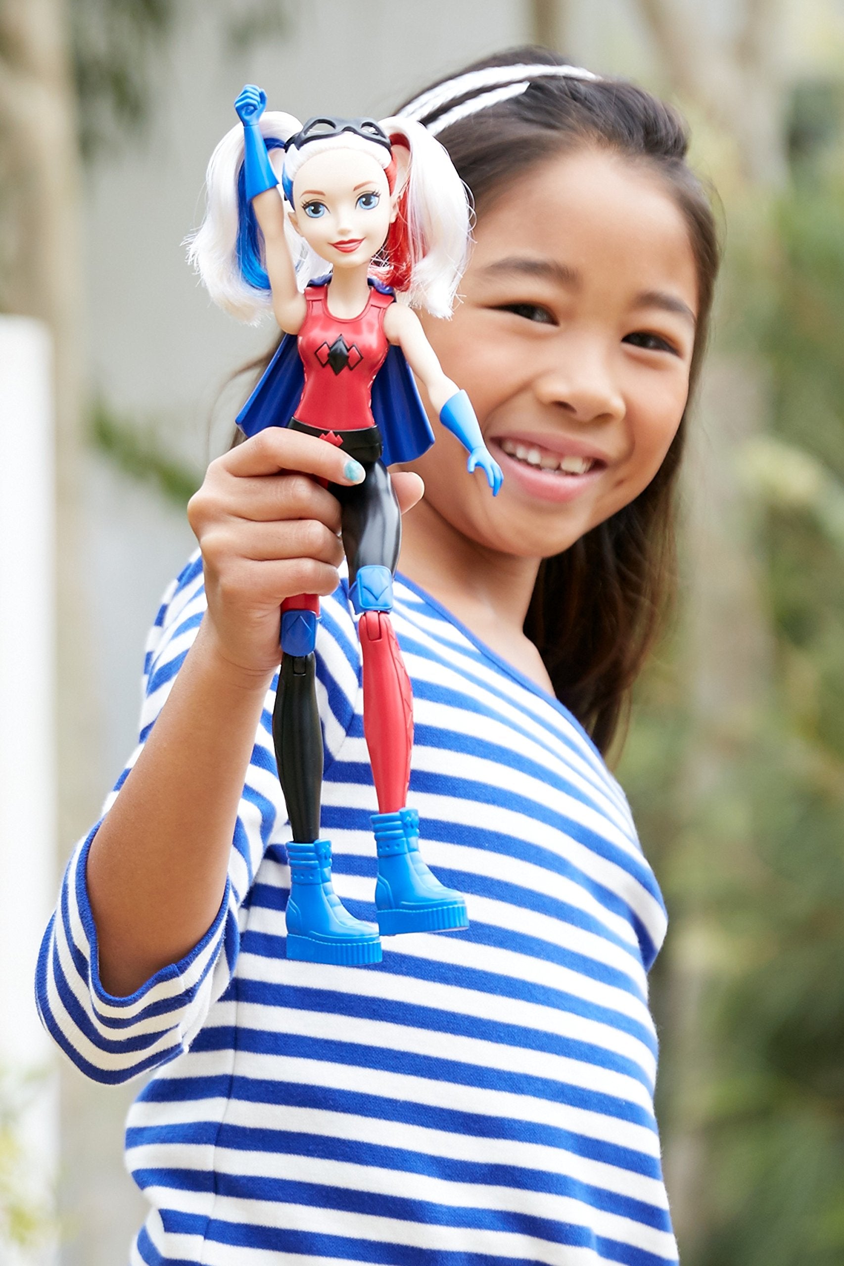 DC Super Hero Girls Harley Quinn Action Training Dolls, 12"
