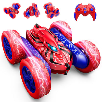 Excitobo Remote Control Car,RC Cars Boys Toys for 3 4 5 6 7 8 9 10 11 12 Year Old Boy Double Sided 360°Flip 4WD Rechargeable Drift RC Race Car
