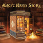 UFLJPKS Book Nook Kit for Adults and Teens, DIY Miniature House Kit with Led Light, 3D Wooden Puzzles for Adults, Wood Gifts for Family and Friends