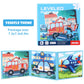 Magnetic Puzzles for Kids Ages 3-5, 3 in 1 Vehicle Toddlers Magnet Jigsaw Puzzle Book, Kids Travel Road Trip Puzzle Toys for Boys and Girls Ages 4-8