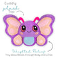 Bella Butterfly - Microwavable & Weighted Plush Stuffed Animal - Heated Plushie for Warmth - Cute, Soft, Cozy Toy for Adults & Children (Boys, Girls