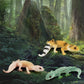 BRETOYIN Mini Chameleon Toys Figures Realistic Lizard Figures 3PCS Tropical Forest Animals Figurines School Project Model for Kids Toddlers Birthday