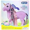 Breyer Horses Mane Beauty Styling Unicorn | Iris | Purple Extra-Long Silky No Tangle Mane | 10" x 3.5" x 10.5" | 7 Accessories, 30 Hair Bands, and 22
