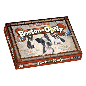 Late for The Sky Boston Terrier-Opoly Board Game for Dog Lovers, Family Strategy and Party Fun, 2-6 Players, Ages 8+, Collectible Tokens, Property