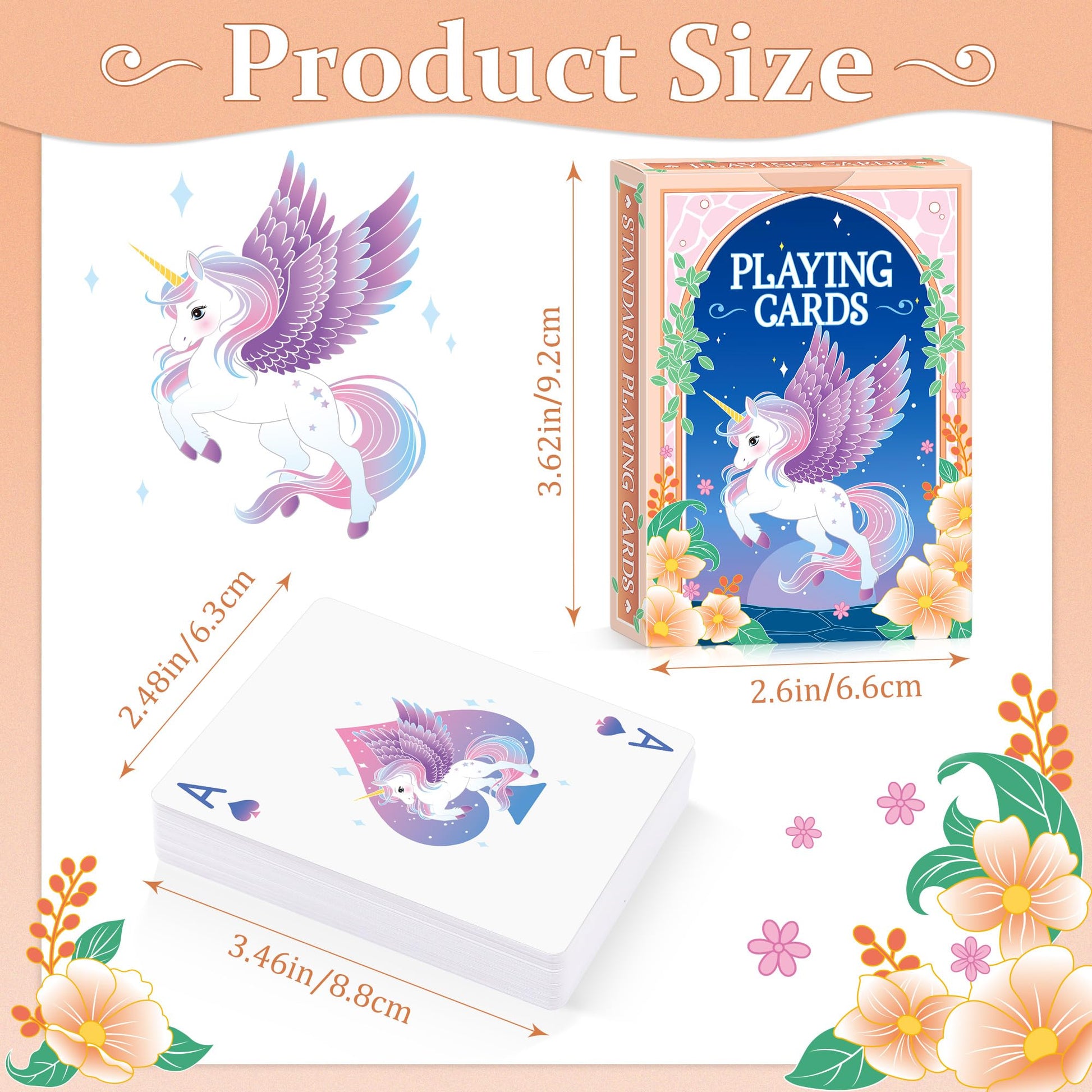 Playing Cards, Unicorn Playing Cards, Deck of Cards, Standard Themed Poker Cards Set for Card Games,Family Game Night,Magic,Blackjack,Themed Party