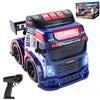 EireneRer 1:43 RC Drift Car, Semi Truck Toy with LED Headlights
