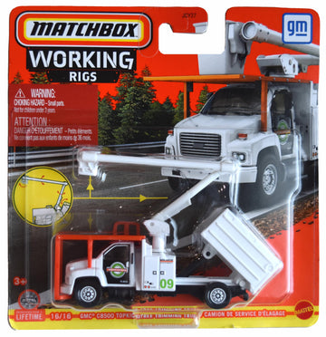Matchbox GMC C8500 Topkick Tree Trimming Truck, Working Rigs 16/16 [White]
