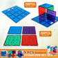 Playmags Super Durable Building Stabilizer Set, Great Add On to All Magnet Tiles Sets Works with All Leading Brands 1-12"x12" & 4-6"x6" (Colors May