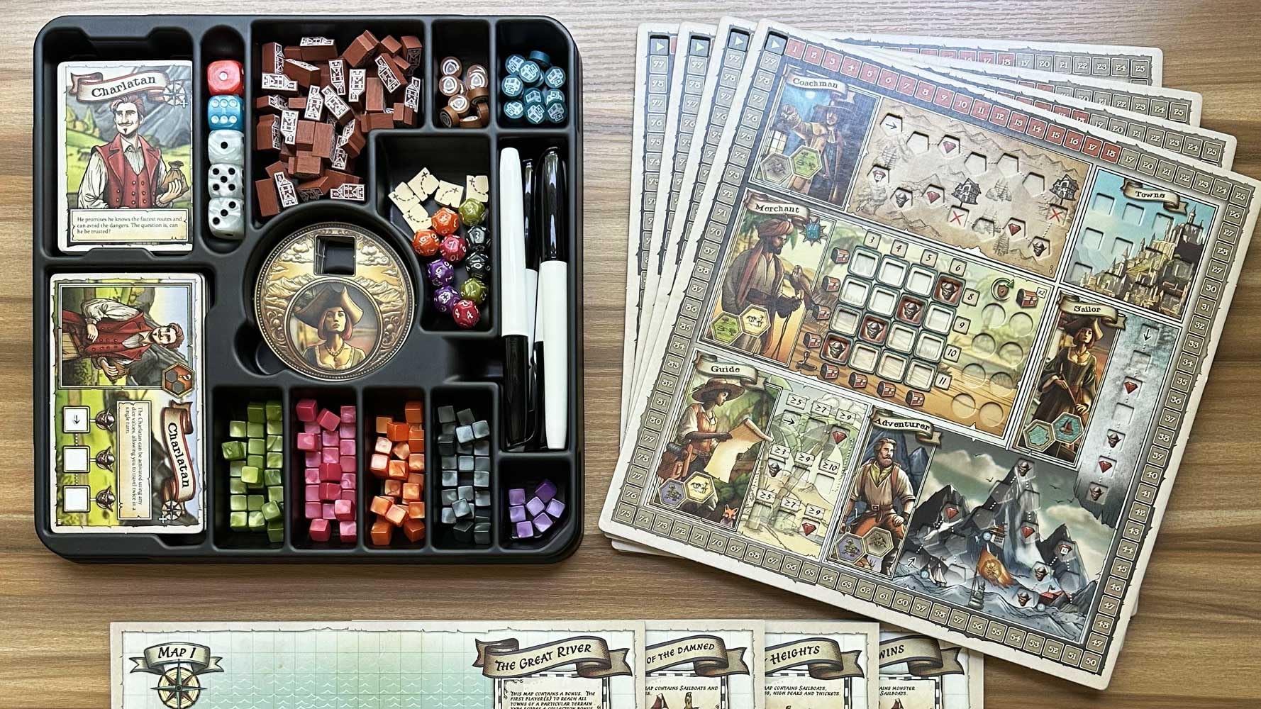 A Wayfarer’s Tale: The Journey Begins - Strategic Board Game for 1-4 Players, Ages 10+, 45-60 Minutes, with Narrative Solo Mode | A Map-Based Game