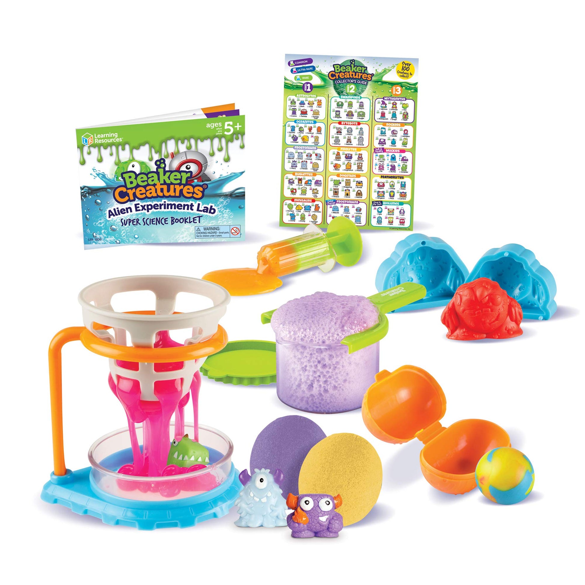 Learning Resources Beaker Creatures Alien Experiment Lab, 18 Piece Set, Ages 5+,Science Exploration, Science Kit for Kids, Fun Science Experiments