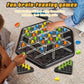 Chain Triangle Chess Game, Rubber Band Chess Board Tabletop Game, Family Puzzle Tabletop Game for Kids and Adults for 2 to 4 Players