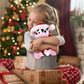 DolliBu Santa Cow Stuffed Animal Plush Toy - Super Soft Wild Animal Dress Up with Red Santa Claus Outfit, Cute Wildlife Gift, Perfect Holiday 6 Inches