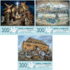 Bits and Pieces - Value Set of Three - 300 Piece Jigsaw Puzzles for Adults - Large Piece 300 pc Christian Jigsaws by Artist Ruane Manning - 18” x 24”
