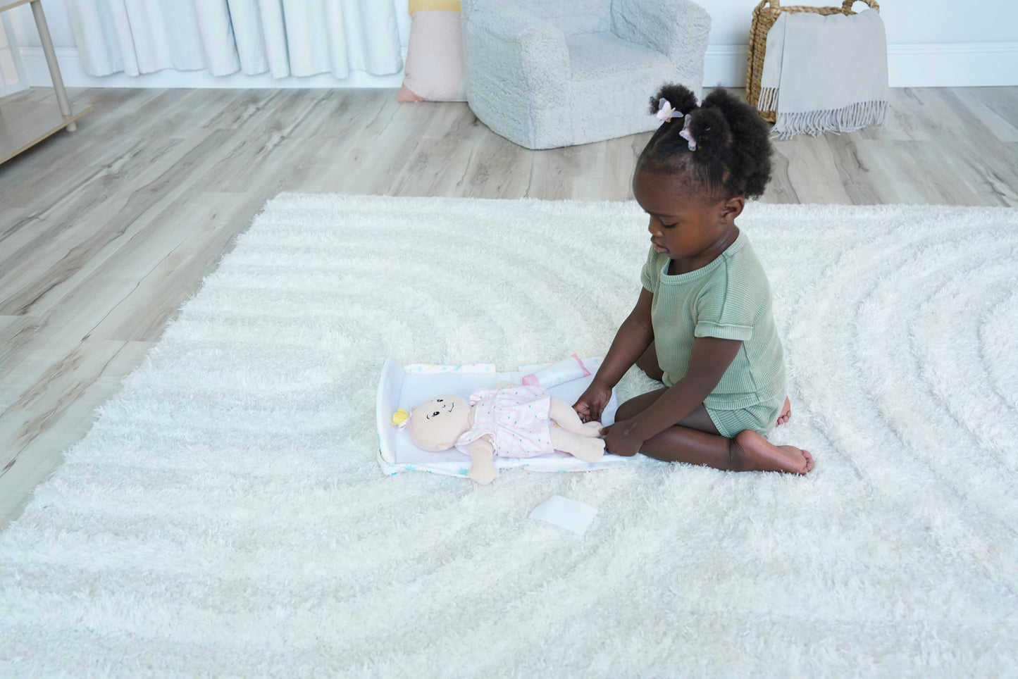 Love, Stella 6-Piece Diaper Bag Changing Mat Combo for Soft Dolls by Manhattan Toy