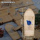CZYY DND Rowboat Miniatures, Set of 2 Wooden Gridded Miniature Terrain