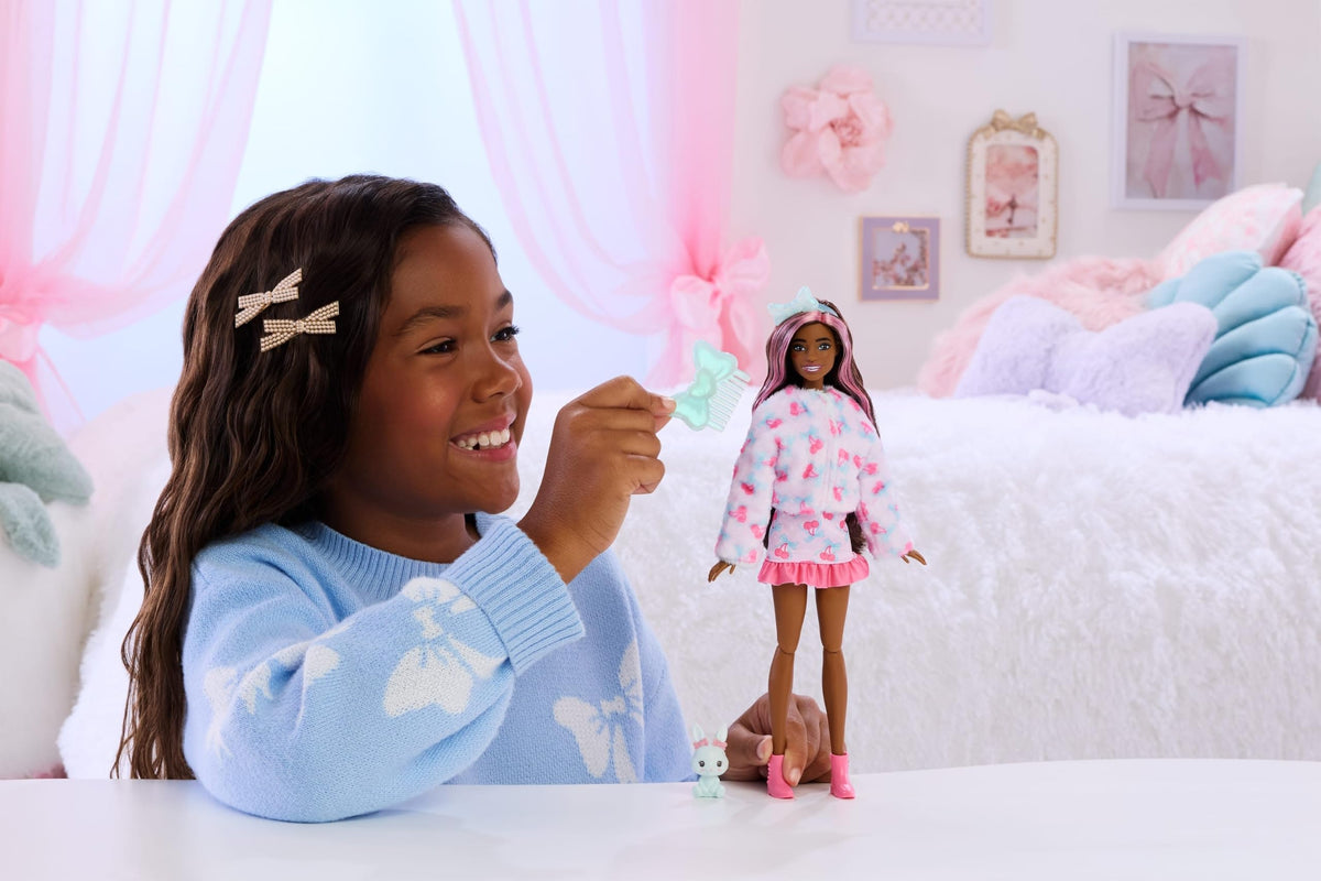 Barbie Cutie Reveal Doll & Accessories, Cuddly Series Bunny