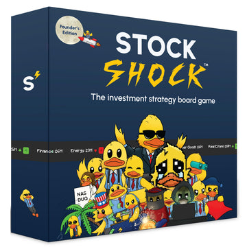Stock Shock: Investment Strategy Board Game (Ages 7+, Easy to Learn, Educational)