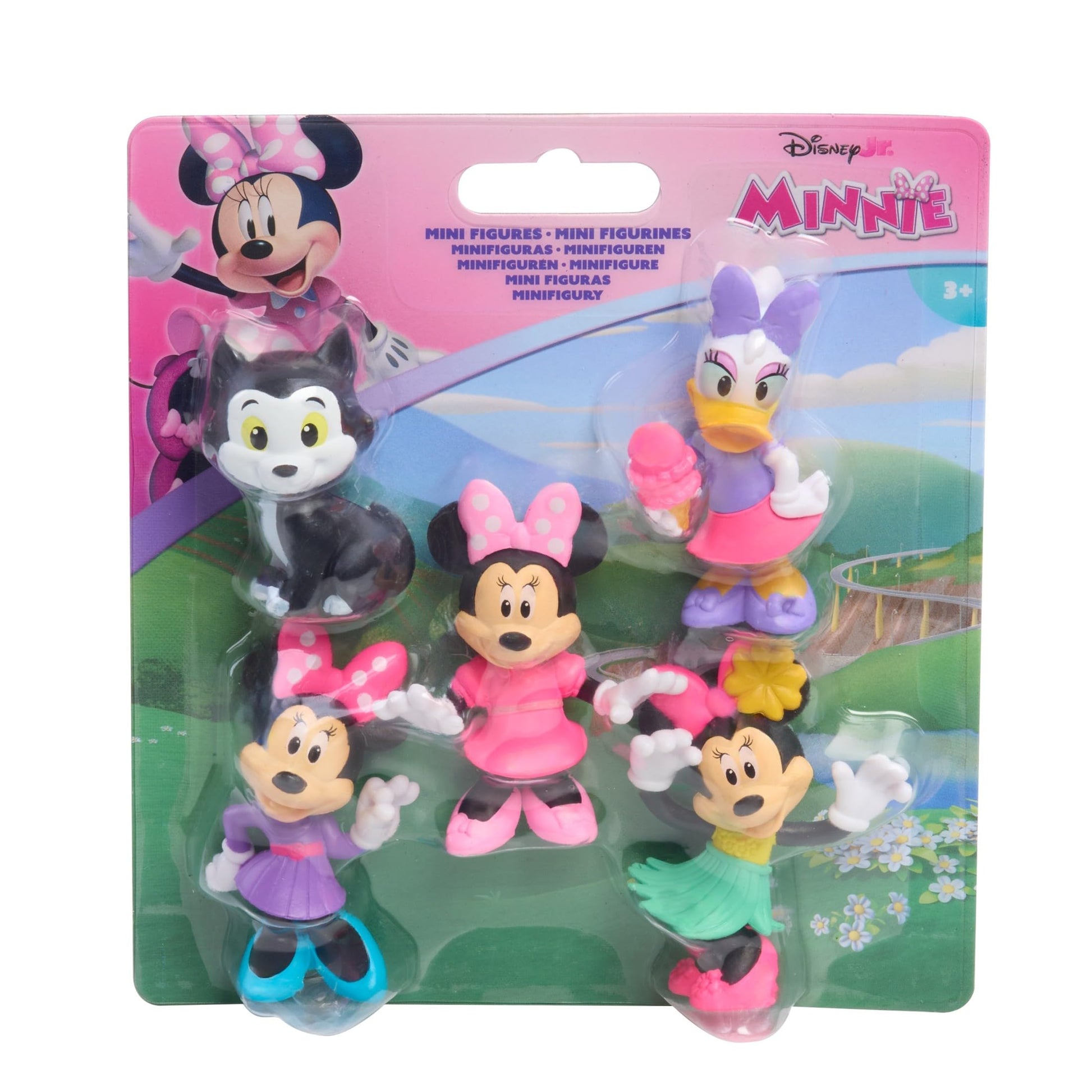 Just Play Disney Junior Minnie Mouse Mini Figures 5 Pack, 1.75" to 2.75" Tall; Toys for Kids Ages 3+