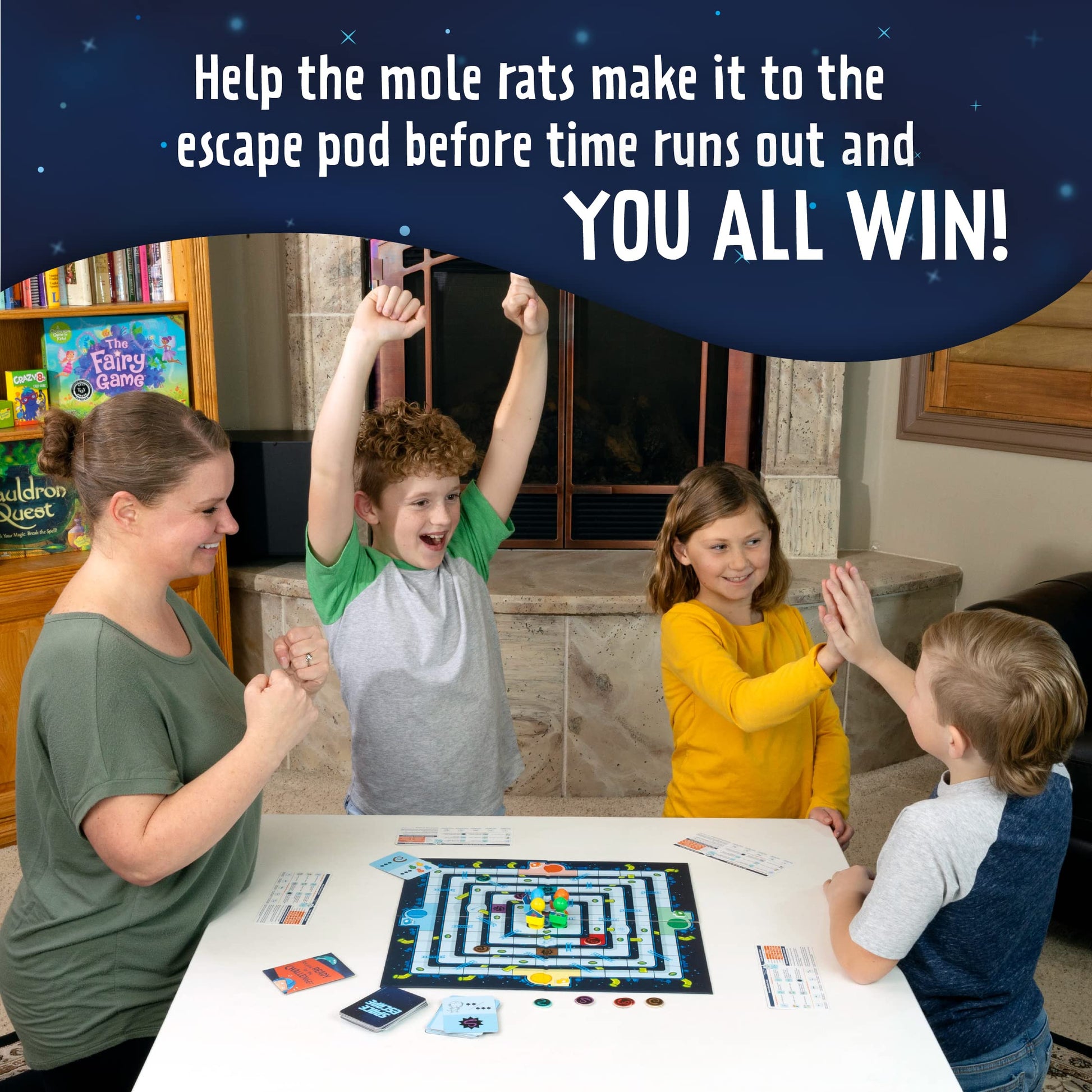 Peaceable Kingdom Space Escape - Cooperative Strategy Space Adventure Game by The Inventor of Pandemic - Use Teamwork to Win! - Great for Families
