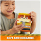 Rubble & Crew Stuffed Animals, Rubble, 4-Inch Cube-Shaped Plush Toy for Kids Ages 3 and Up