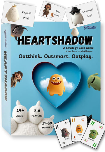 Cunning. Ruthless. -Secret Role Strategy Card Games for Teens & Adults | Fun bluffing,3-8 Players,Ages 14 + |15-30 mins | A dark twist on Hearts |