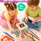 Montessori Wooden Board Game for Kids 3-8, Fine Motor Skills Toy 42 Strips