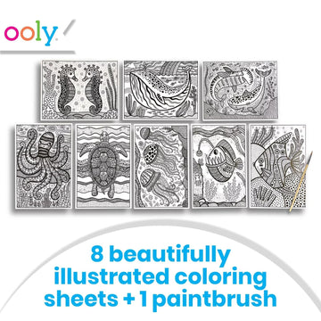 Magic Ocean Paint Sheets with Hidden Colors by Ooly