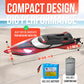 REV-UP 18.5" Remote Control Boat for Adults, 21+ MPH Fast RC Boats for Kids, High Speed Electric Mini Jet Toy for Pool and Lake, Self-Righting