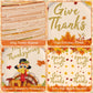 150 Pcs Thanksgiving Plates and Napkins Sets - Happy Thanksgiving Round Tableware, Disposable Fall Turkey Give Thanks Paper Dinner Dessert Plates