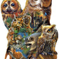 SUNSOUT INC - Forest Owls - 1000 pc Special Shape Jigsaw Puzzle by Artist: Rebecca Latham - Finished Size 27" x 39" - MPN# 97055