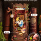ROBOTIME Book Nook Kits Fall into Wonder, Miniature House Decorative Bookend with LED Light, Fantasy Fairy Tale Bookshelf Decor, DIY Wooden Craft