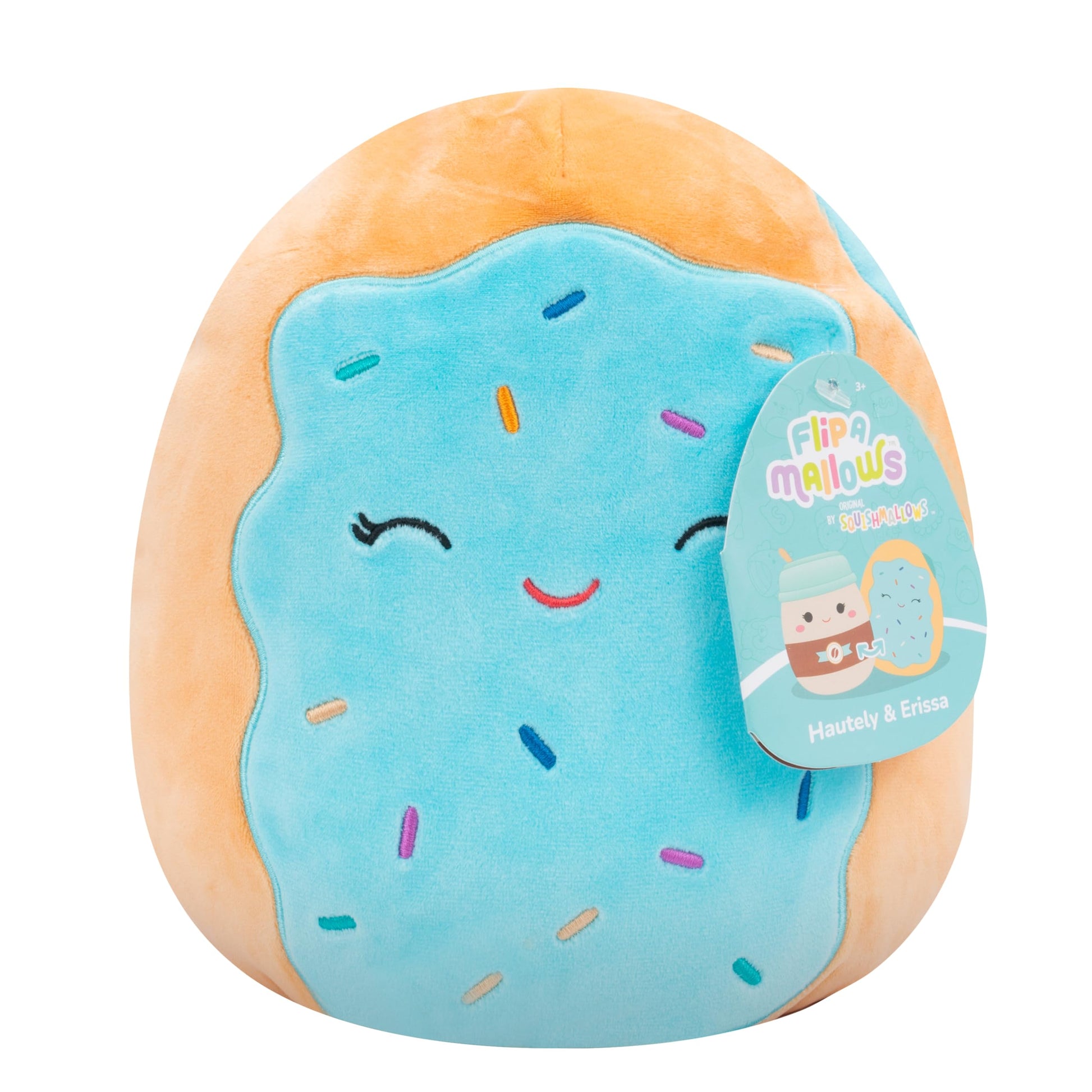 Squishmallows Original FlipAMallows 8in Coffee and Toaster Pastry Flippable Plush - Official Jazwares Product (Little)